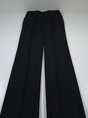 VTG Jaymar Dress Pants Mens 38x36 Black Wool Blend Flat Front Unhemmed USA NWT